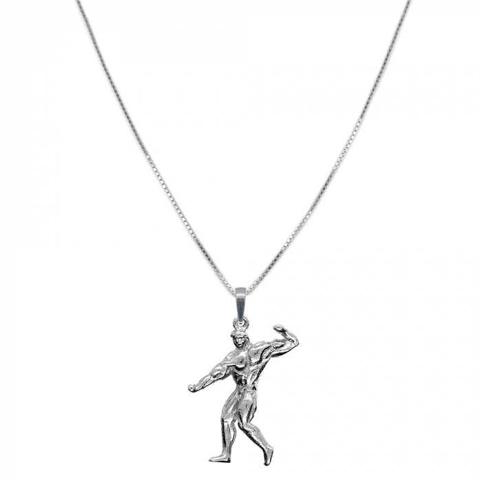 Lantisor argint personalizat pandantiv Culturist 6738VEN610 Dras [1]