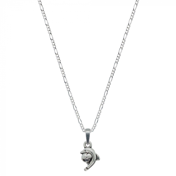 Lantisor argint personalizat pandantiv Delfin cu minge 9875FIG31400 Dras [1]
