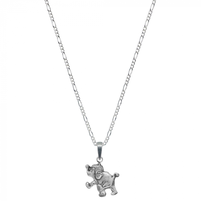 Lantisor argint personalizat pandantiv Elefant 6272FIG31470 Dras [1]