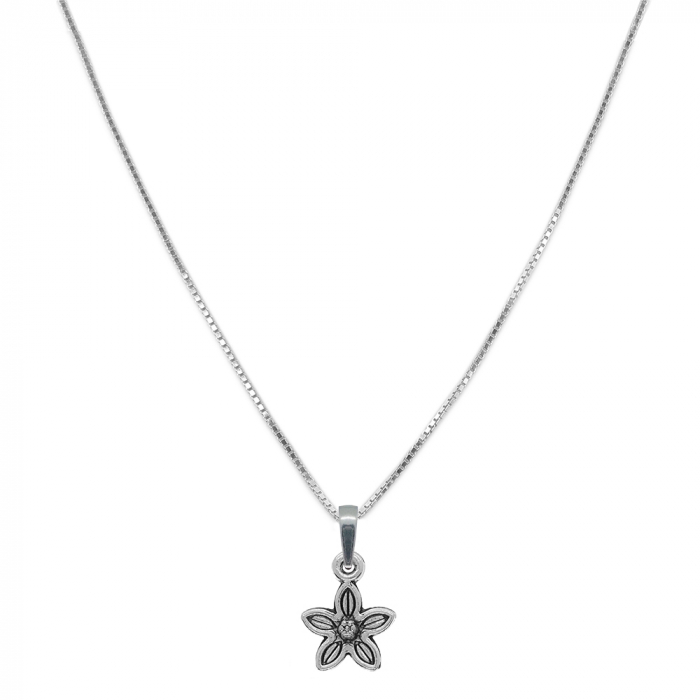 Lantisor argint personalizat pandantiv Floare 9882VEN300 Dras [1]