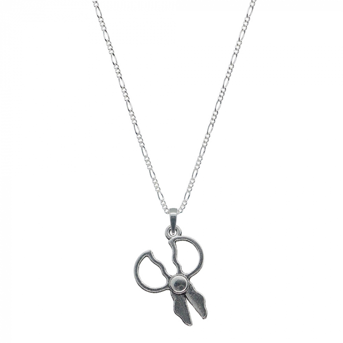 Lantisor argint personalizat pandantiv Foarfeca 9344FIG31430 Dras [1]