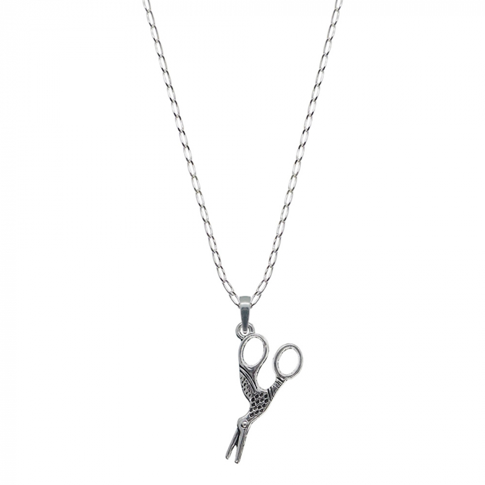 Lantisor argint personalizat pandantiv Foarfeca 9346FIG01370 Dras [1]