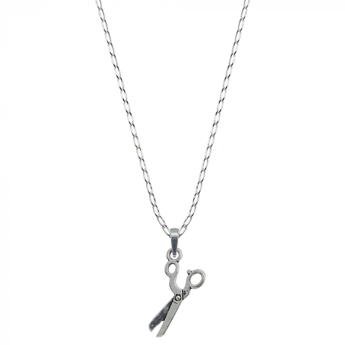 Lantisor argint personalizat pandantiv Foarfeca 9634FIG01270 Dras [1]