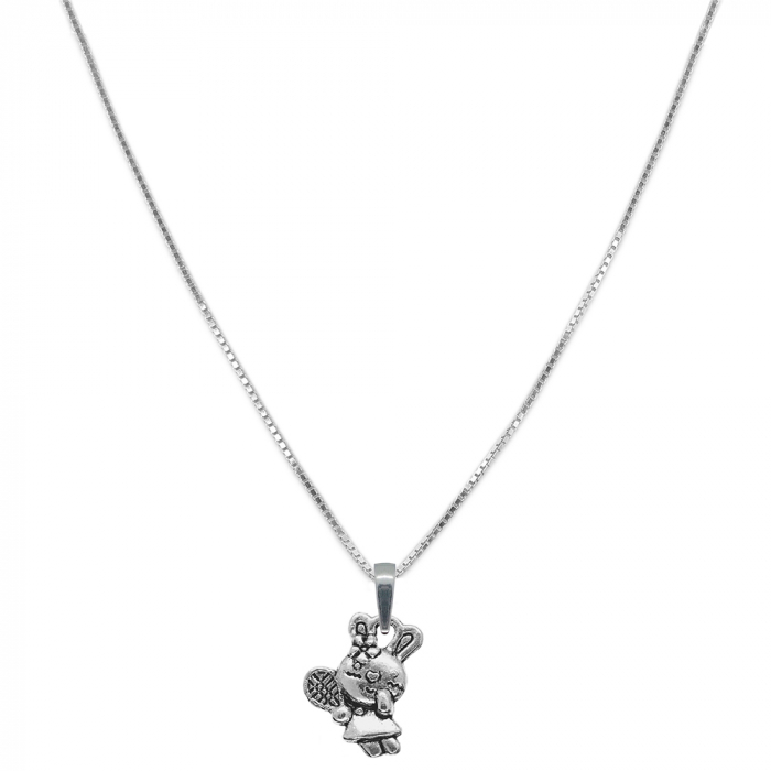 Lantisor argint personalizat pandantiv Iepuras paleta tenis 9562VEN330 Dras [1]
