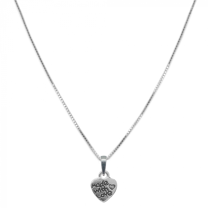 Lantisor argint personalizat pandantiv Inimioara made with love 9572VEN300 Dras [1]