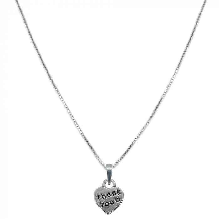 Lantisor argint personalizat pandantiv Inimioara thank you 9574VEN340 Dras [1]