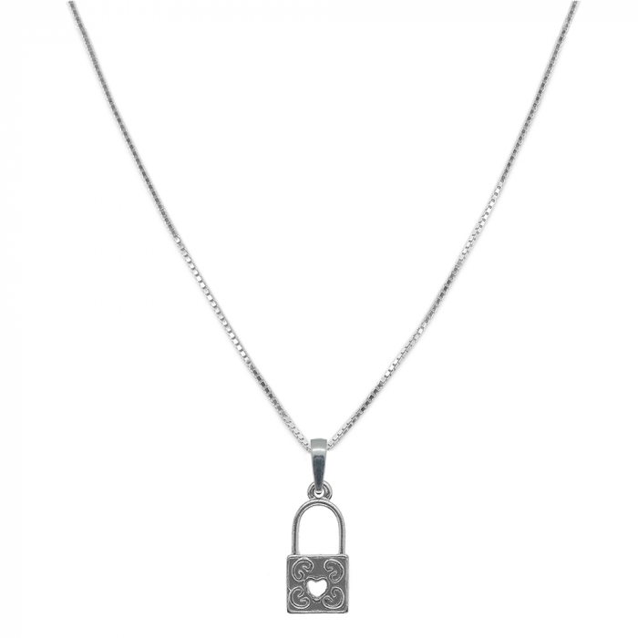 Lantisor argint personalizat pandantiv Lacat 9581VEN380 Dras [1]