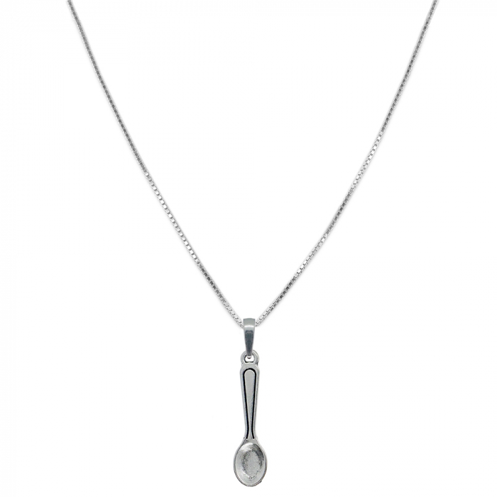 Lantisor argint personalizat pandantiv Lingura 9334VEN300 Dras [1]