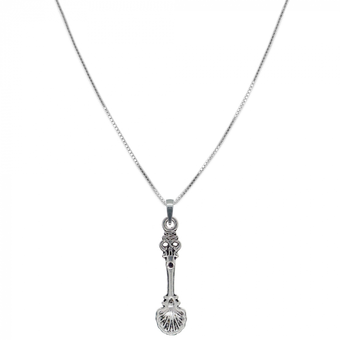 Lantisor argint personalizat pandantiv Lingura scoica 9557VEN390 Dras [1]