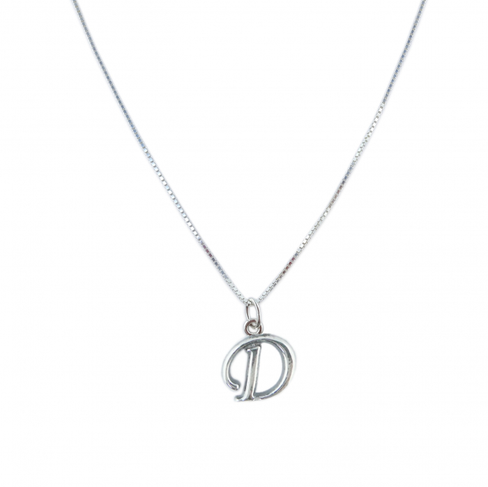 Lantisor argint personalizat pandantiv Litera D argint 9216VEN260 Dras [1]