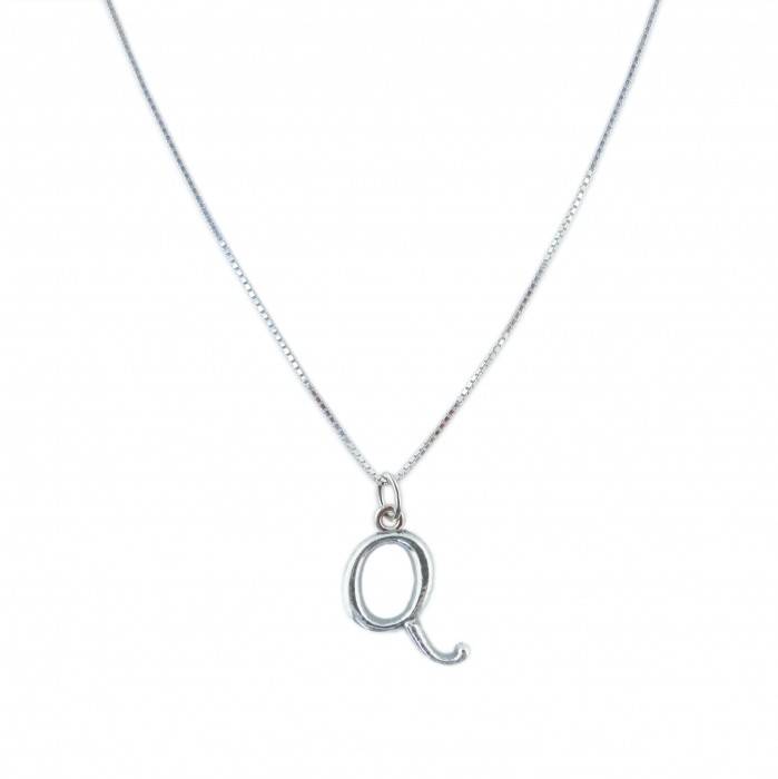 Lantisor argint personalizat pandantiv Litera Q argint 9228VEN260 Dras [1]