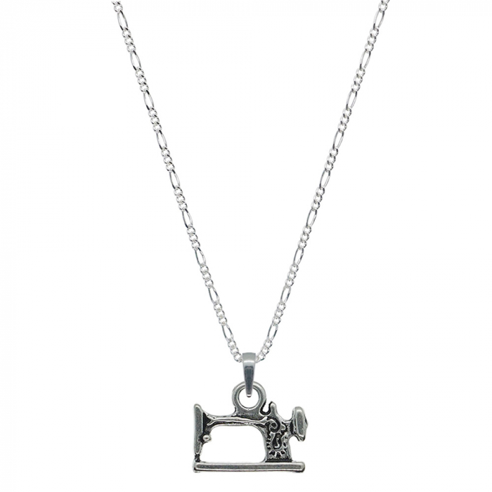 Lantisor argint personalizat pandantiv Masina cusut 9338FIG31450 Dras [1]