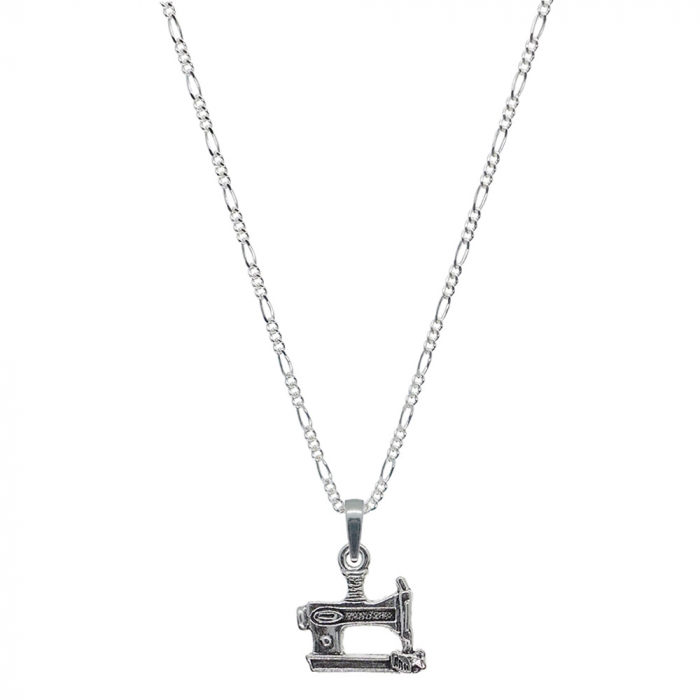 Lantisor argint personalizat pandantiv Masina cusut 9351FIG31380 Dras [1]