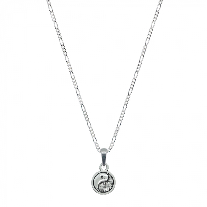 Lantisor argint personalizat pandantiv Medalion Yin Yang 10024FIG31340 Dras [1]