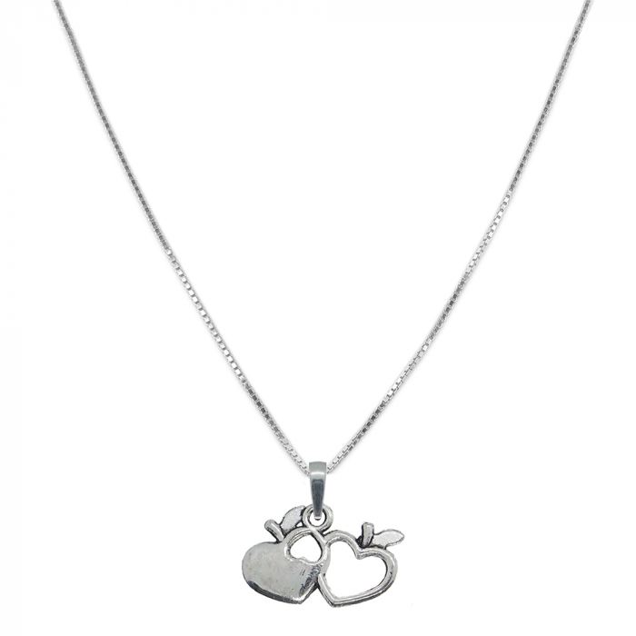 Lantisor argint personalizat pandantiv Mere Inimioare 9603VEN320 Dras [1]