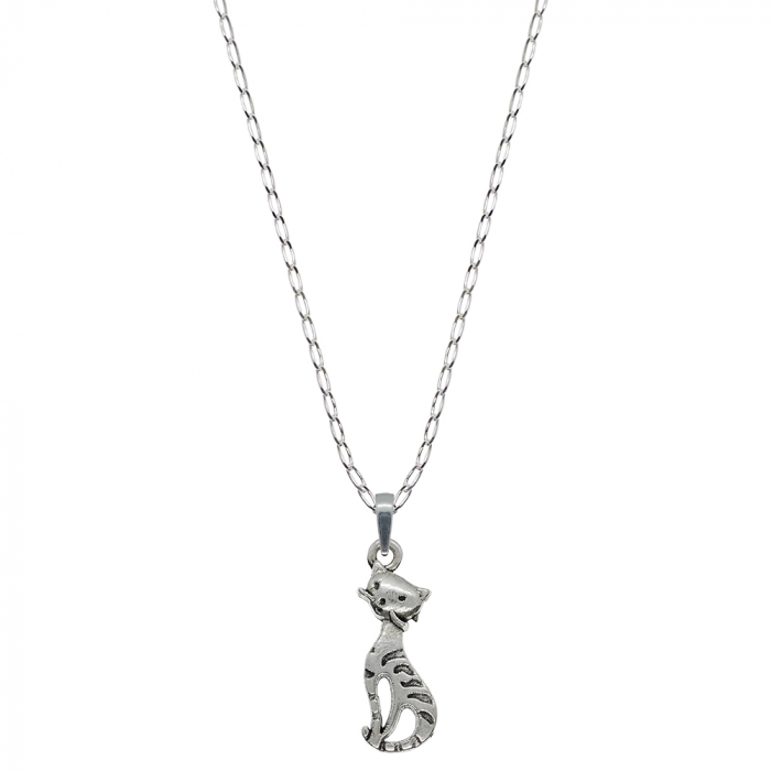 Lantisor argint personalizat pandantiv Pisica 9678FIG01290 Dras [1]