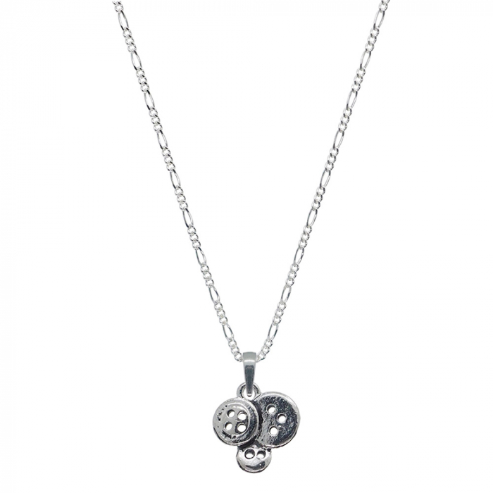 Lantisor argint personalizat pandantiv Trei nasturi 9363FIG31410 Dras [1]
