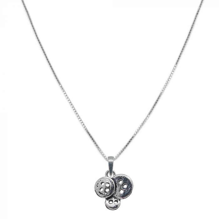 Lantisor argint personalizat pandantiv Trei nasturi 9363VEN390 Dras [1]