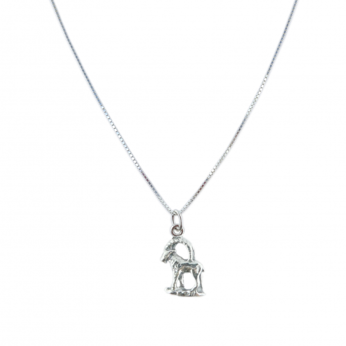 Lantisor argint personalizat pandantiv zodie Capricorn zodiac european argint 9240VEN255 Dras [1]