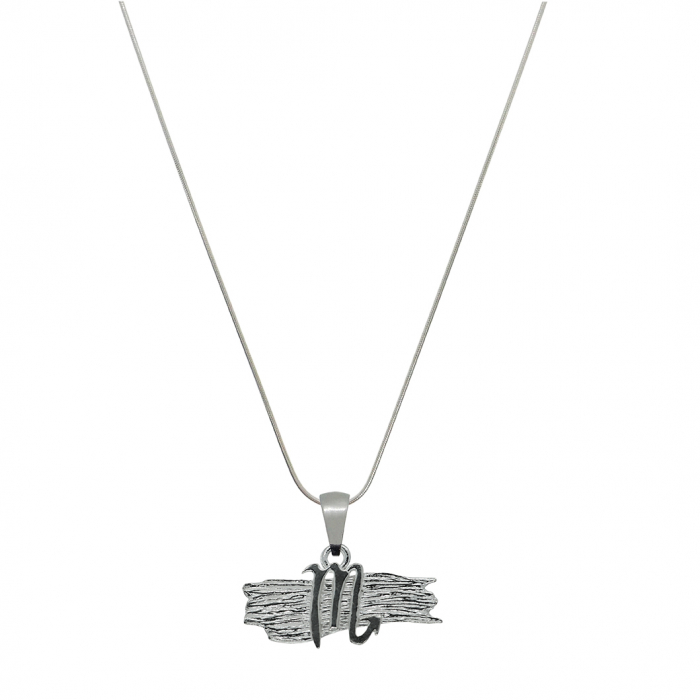 Lantisor argint personalizat pandantiv zodie Scorpion zodiac grecesc argint 4132SCH640 Dras [1]