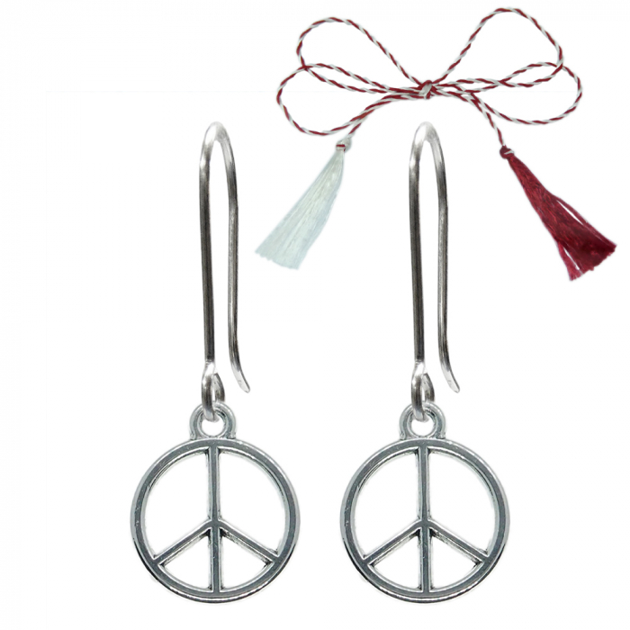 Martisor Cercei argint Semnul pacii 9597250 Dras [1]