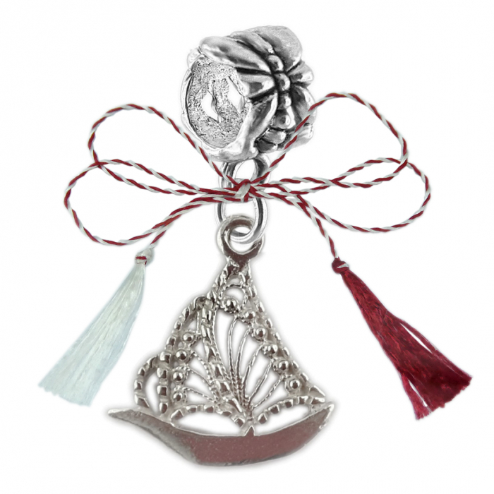 Martisor Charm argint Barca 6531170 Dras [1]