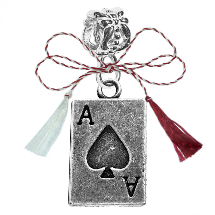 Martisor Charm argint Carte joc As 9580420 Dras [1]
