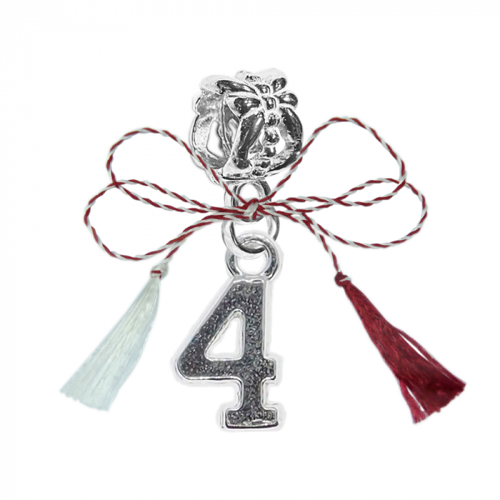 Martisor Charm argint Cifra 4 9524225 Dras [1]