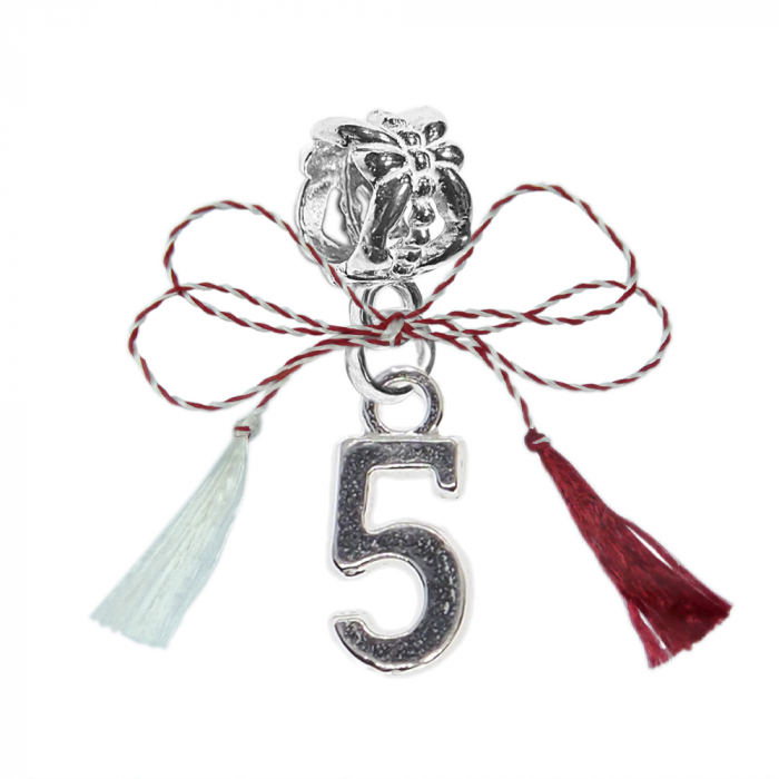 Martisor Charm argint Cifra 5 9525225 Dras [1]