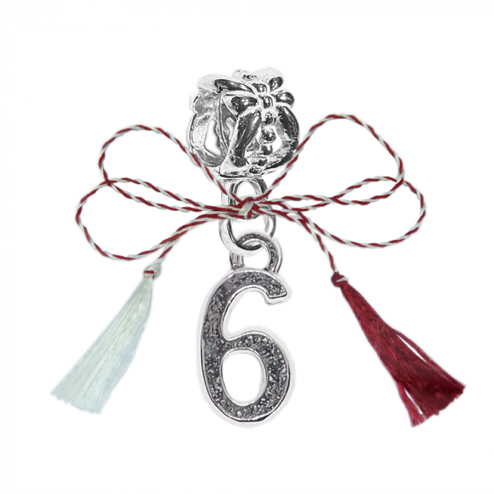 Martisor Charm argint Cifra 6 9526225 Dras [1]