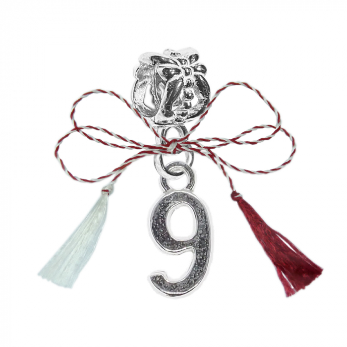 Martisor Charm argint Cifra 9 9529225 Dras [1]