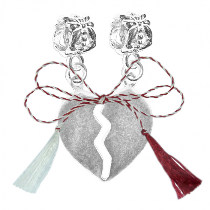 Martisor Charm argint Inimioara rupta 6047270 Dras [1]