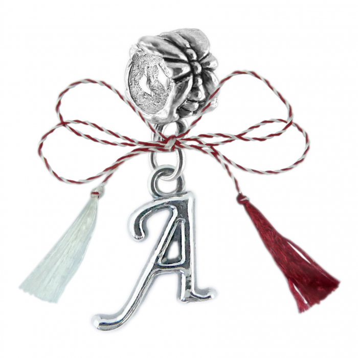 Martisor Charm argint Litera A 9213155 Dras [1]