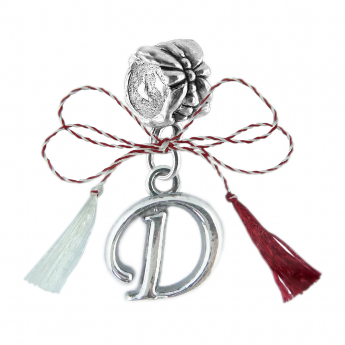 Martisor Charm argint Litera D 9216175 Dras [1]