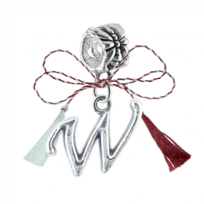 Martisor Charm argint Litera W 9232195 Dras [1]