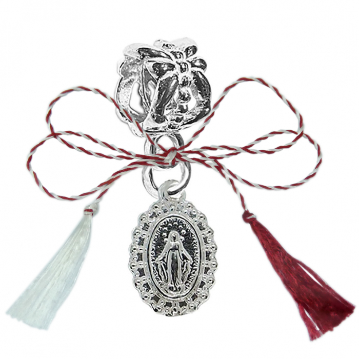 Martisor Charm argint medalion Maica Domnului 4228205 Dras [1]