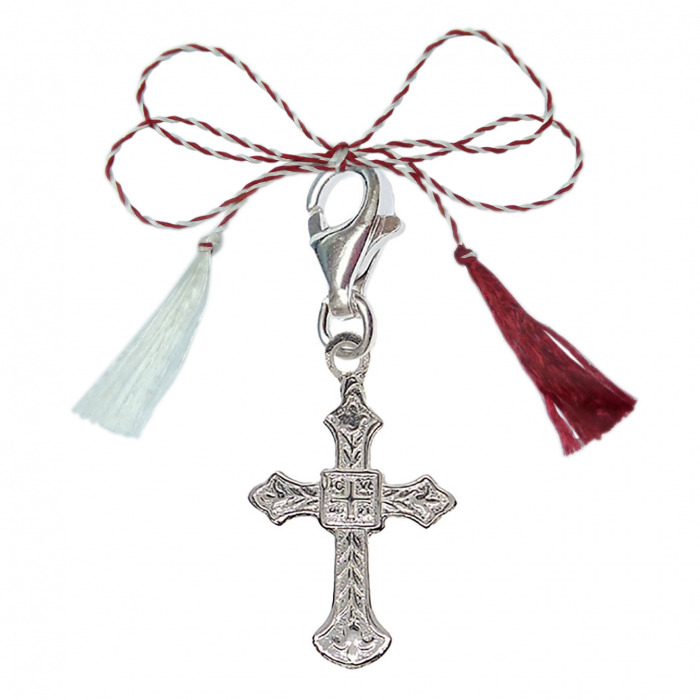 Martisor Cruciulita argint carabina 4238160 Dras [1]