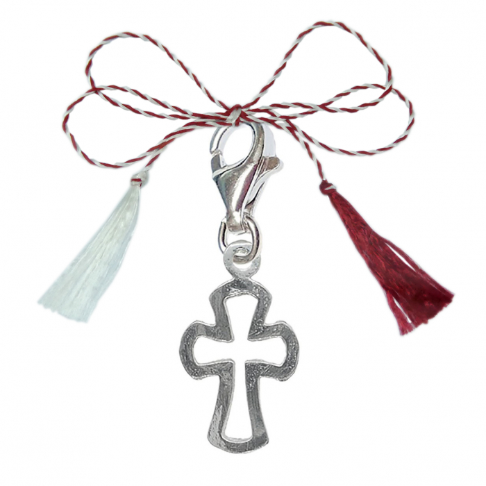 Martisor Cruciulita argint carabina 4521160 Dras [1]