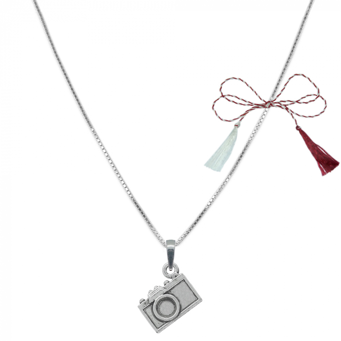 Martisor Lantisor argint personalizat pandantiv Aparat foto 6557VEN410 Dras [1]