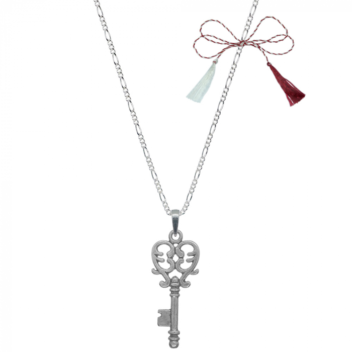Martisor Lantisor argint personalizat pandantiv Cheie 7912FIG31490 Dras [1]