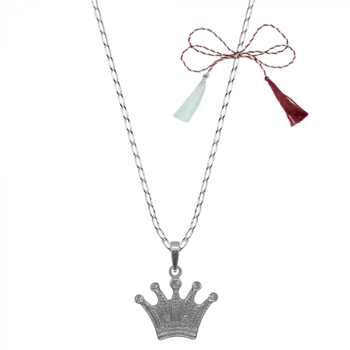 Martisor Lantisor argint personalizat pandantiv Coroana 9578FIG01390 Dras [1]