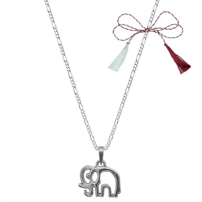 Martisor Lantisor argint personalizat pandantiv Elefant 9708FIG31390 Dras [1]