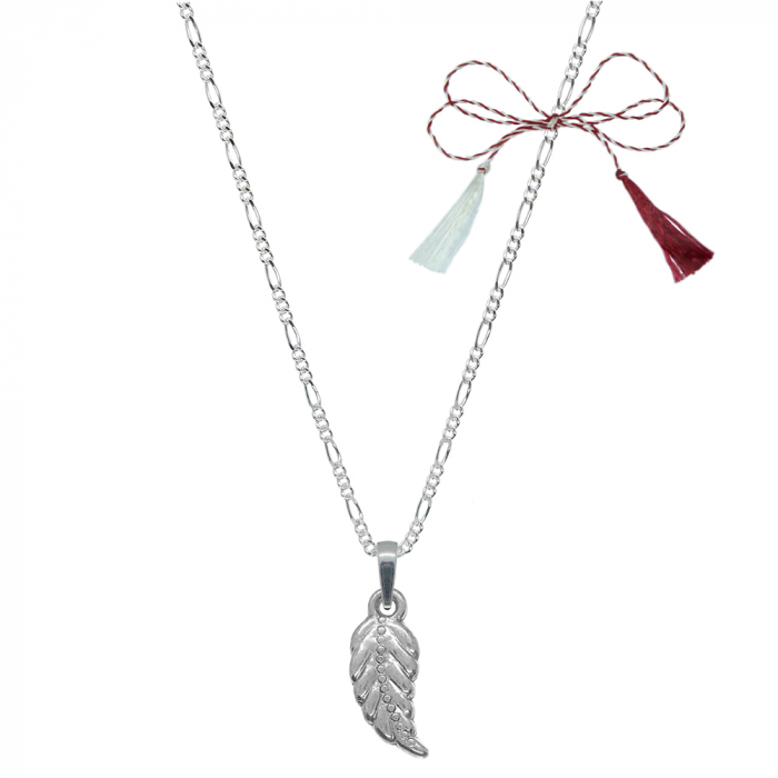 Martisor Lantisor argint personalizat pandantiv Frunza 10079FIG31320 Dras [1]