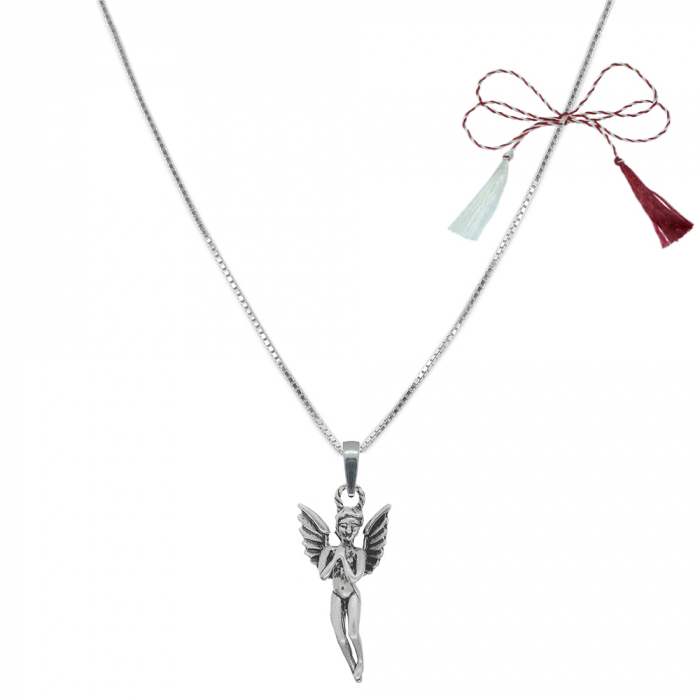 Martisor Lantisor argint personalizat pandantiv Ingeras 6985VEN440 Dras [1]