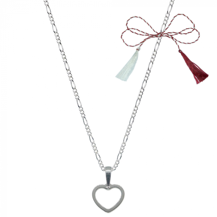 Martisor Lantisor argint personalizat pandantiv Inimioara 9576FIG31320 Dras [1]
