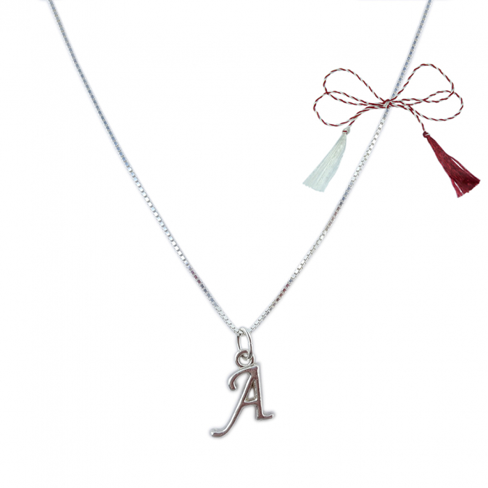 Martisor Lantisor argint personalizat pandantiv Litera A argint 9213VEN260 Dras [1]