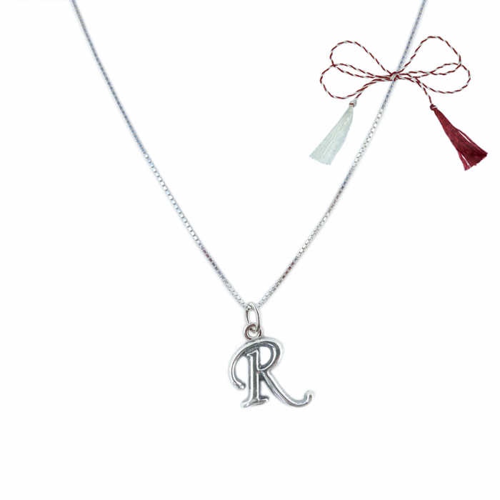 Martisor Lantisor argint personalizat pandantiv Litera R argint 9229VEN260 Dras [1]