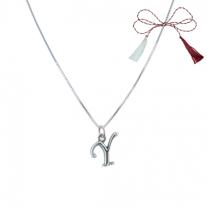 Martisor Lantisor argint personalizat pandantiv Litera Y argint 9234VEN260 Dras [1]