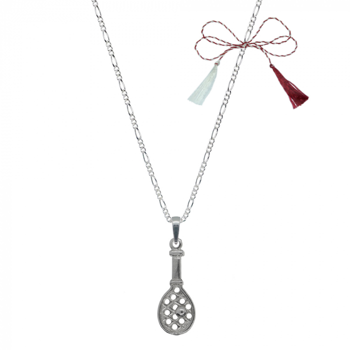 Martisor Lantisor argint personalizat pandantiv Paleta tenis 8455FIG31490 Dras [1]