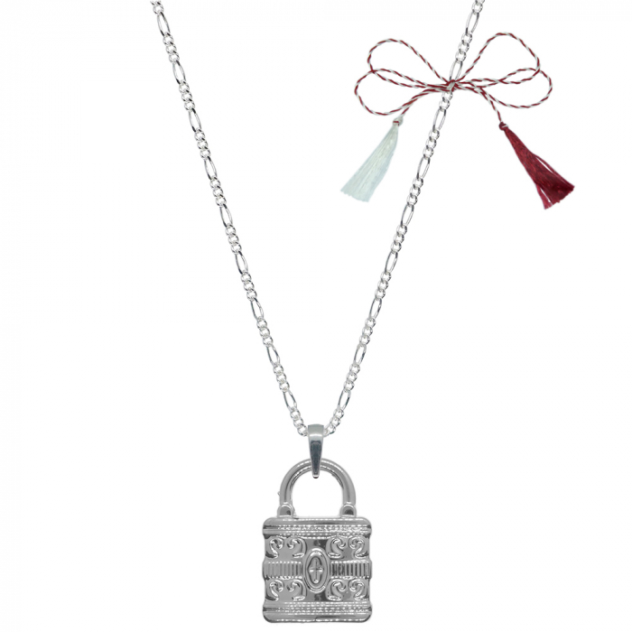 Martisor Lantisor argint personalizat pandantiv Poseta 6551FIG31400 Dras [1]